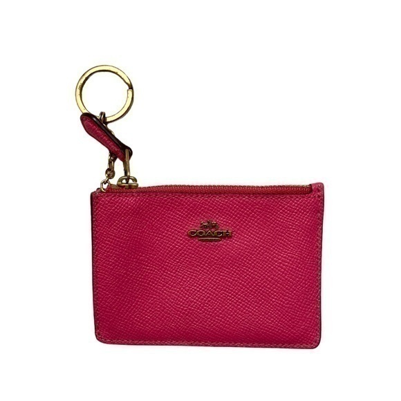 Coach pink keyring card holder - Picture 1 of 5